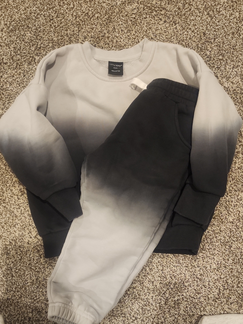 Little Bipsy Light Gray Crewneck Sweatshirt